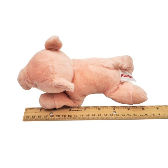 Aurora Pink Pig Plush Stuffed Farm Piglet Animal 2020 8" Floppy Toy Baby - Picture 7 of 7